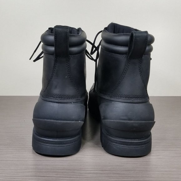 UGG Rain Ready Gatson Mid Boot, Black Waterproof Leather, Mens Size 10 / 43 - Picture 5 of 12